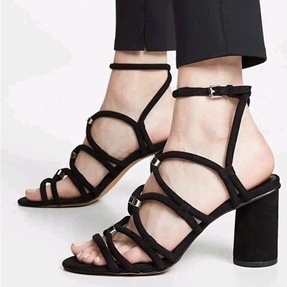 Rebecca Minkoff Black Strappy Heels